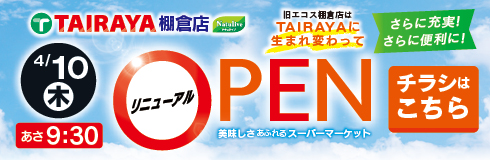 TAIRAYA棚倉店のチラシを見る