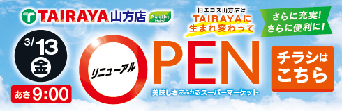TAIRAYA山方店のチラシを見る